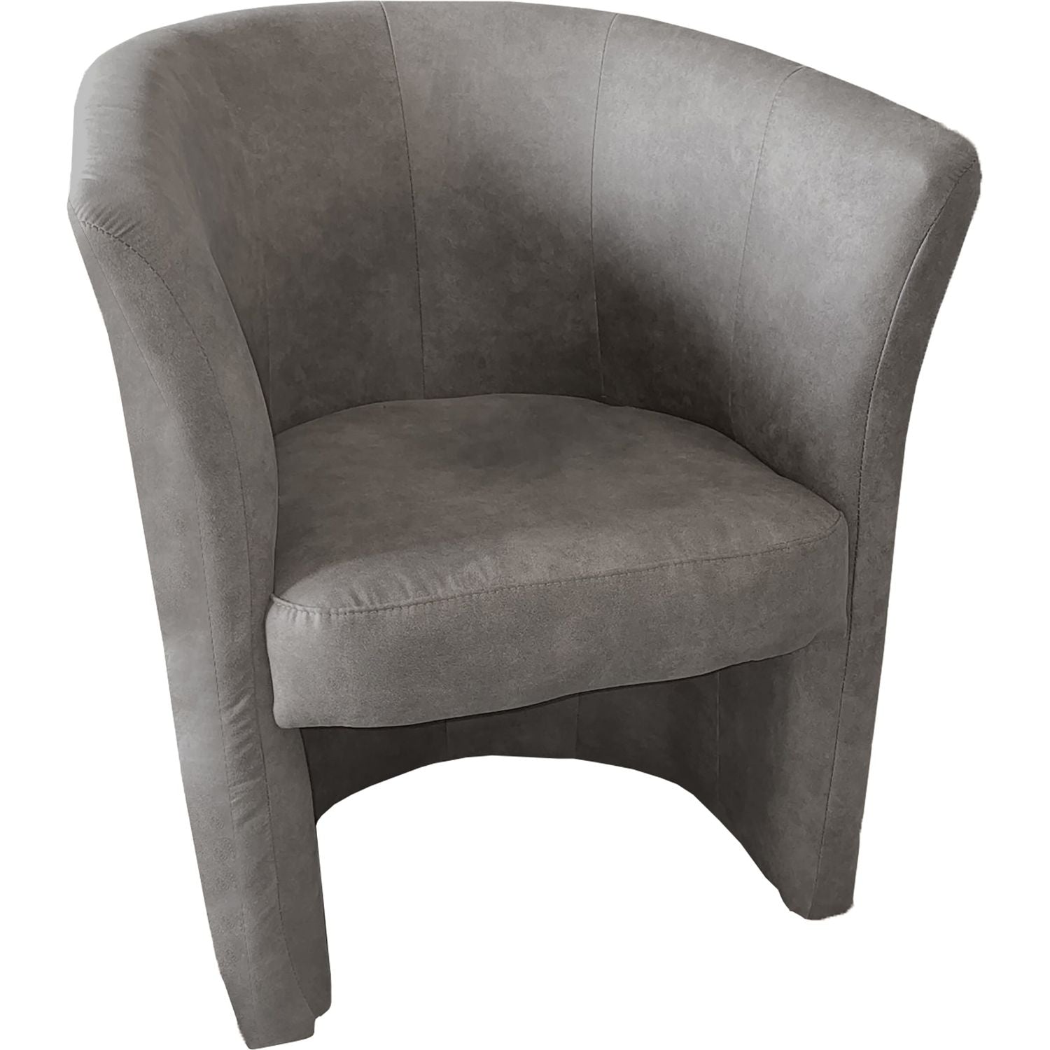 FORINVEST - Poltrona in tessuto Preston Belize Grigio - h76x63,5x62,5 cm